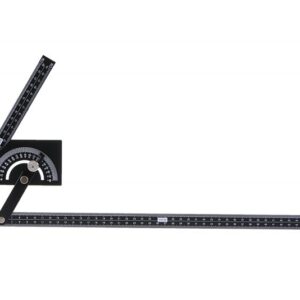 Vinkelmåler 0–180° – 230 x 500 mm med låseskrue