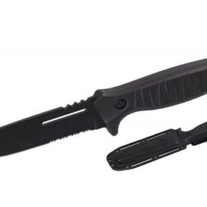 Jagt- og friluftskniv 210 mm – rustfrit stål med etui