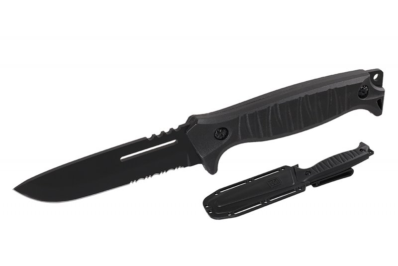 Jagt- og friluftskniv 210 mm – rustfrit stål med etui