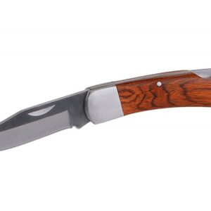 Låsekniv – foldekniv med træhåndtag (100 mm lukket)