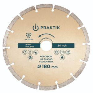 Diamantklinge - 180mm Tørt skær