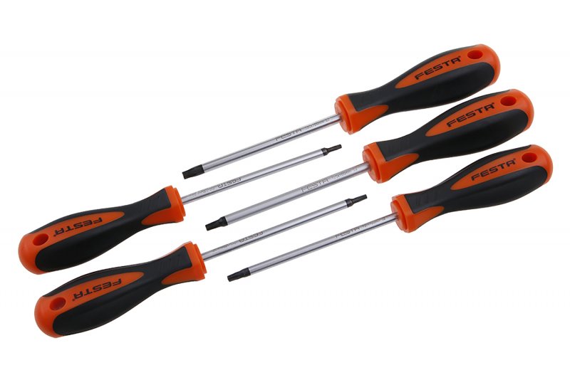 Sæt med TORX 10,15,20,25,30 FESTA