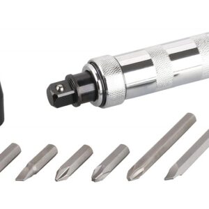 Slagskruetrækker, sæt 6xbit + 1/2" CrV
