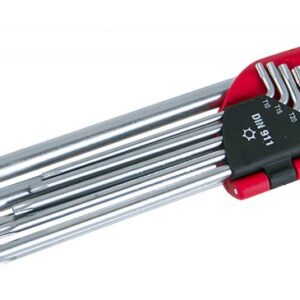 Torx sæt 1,5-10mm 9stk CrVa Lang