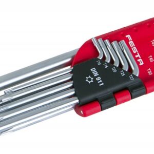 Torx sæt PROFI T10-T50 CrVa 9 stk FESTA