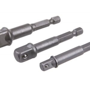 Sæt med adaptere 1/4", 3/8", 1/2"