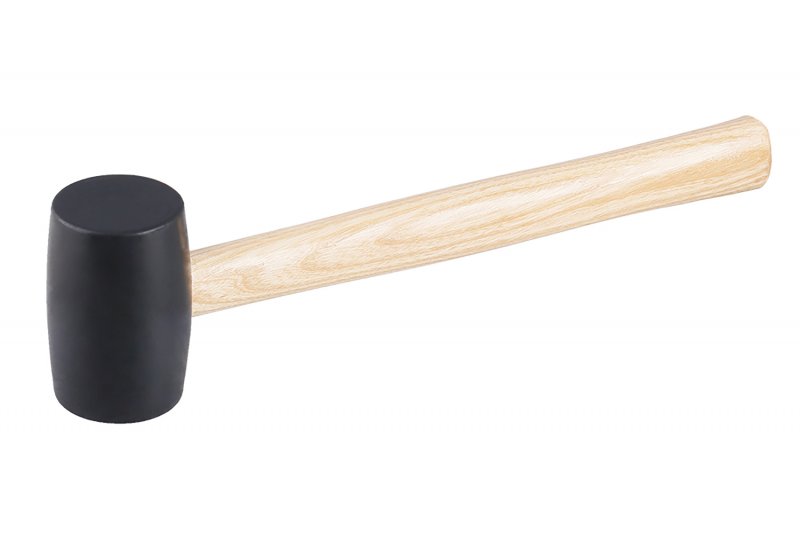 Gummihammer 55 mm træ, 31 cm