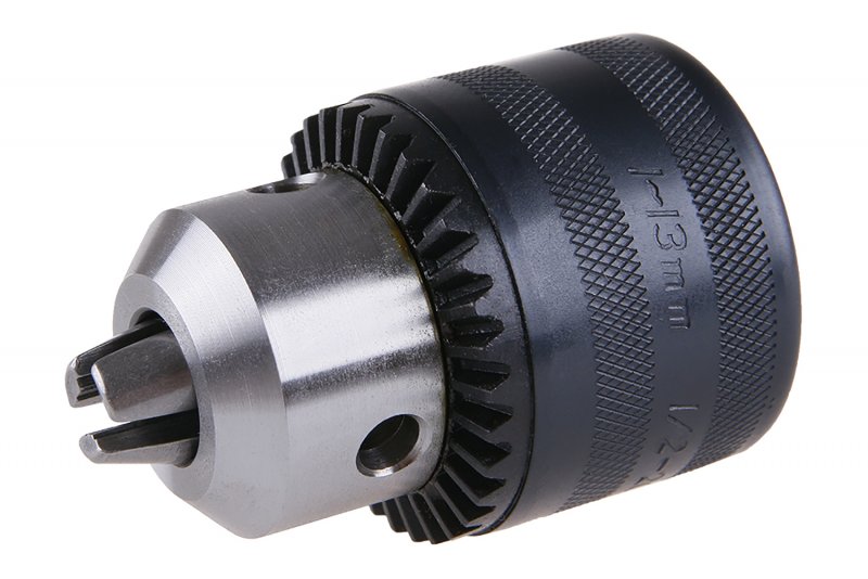 Borepatron 1–13 mm med nøgle – trekæbet, 1/2–20
