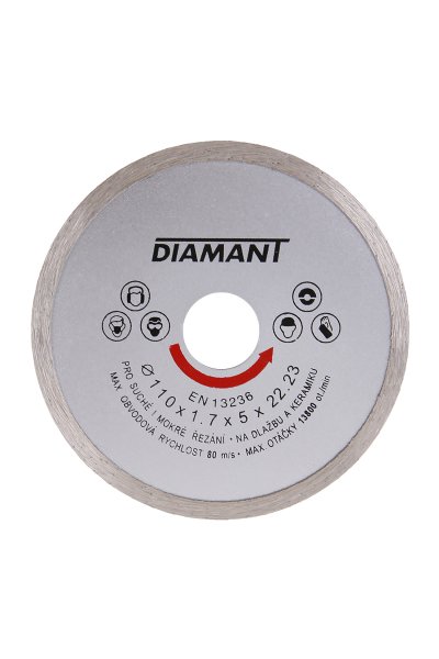 DIAMANT 110x22,2x2mm diamantskive fuld