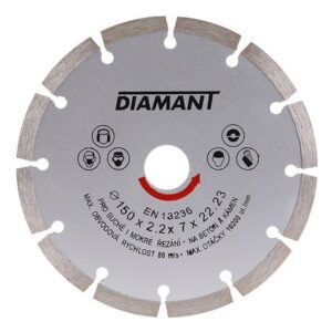 Segmenteret diamantskive 150 × 22,2 mm – diamantklinge til beton