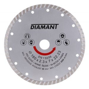 Diamantklinge 180 mm turbo – til beton, mursten og sten