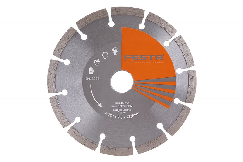 FESTA 150mm diamantklinge segmenteret