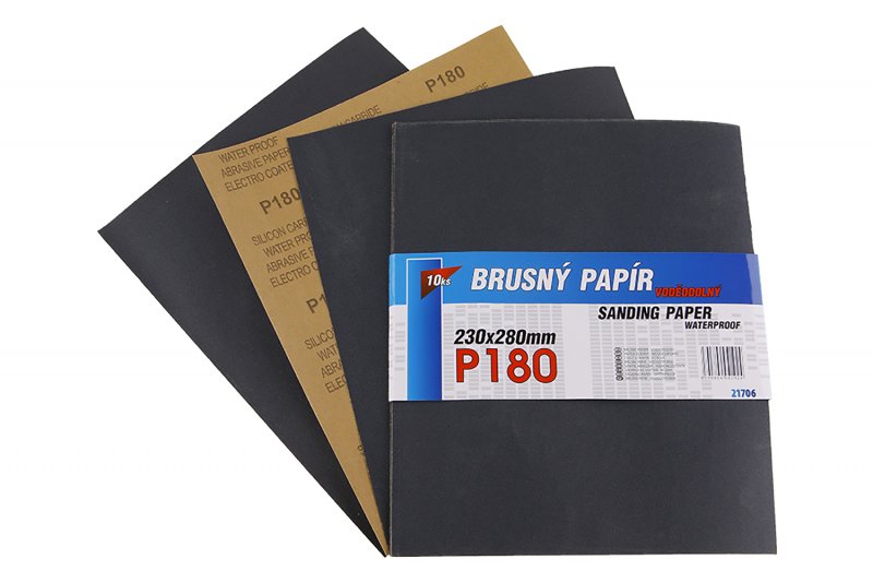 Slibepapir230x280mm P180 10stkW-sikker