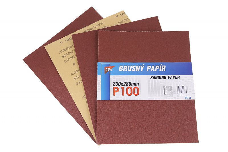 Slibepapir 230x280mm P100 10stk