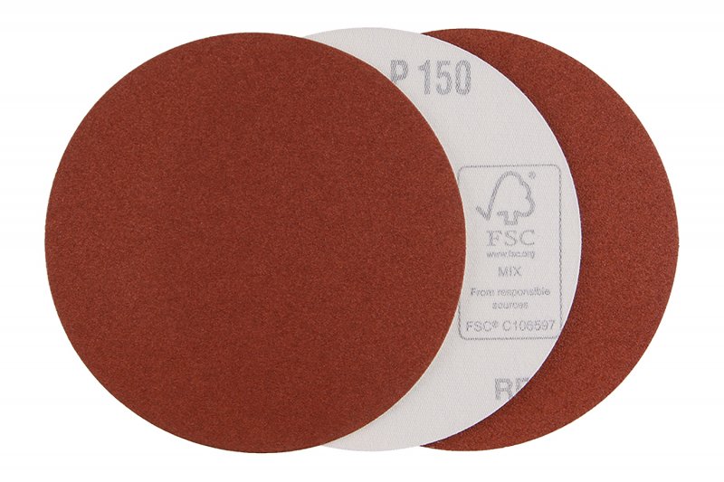 Slibepapir 150/125mm 3 stk