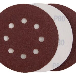 Slibepapir 125mm/P80, velcro
