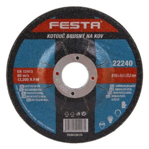 Slibeskive metal 115x6,4x22,2 FESTA