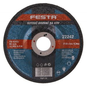 Slibeskive metal 125x6,4x22,2 FESTA