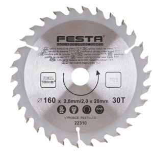 Rundsavklinge TCT 160 mm – 30 tænder