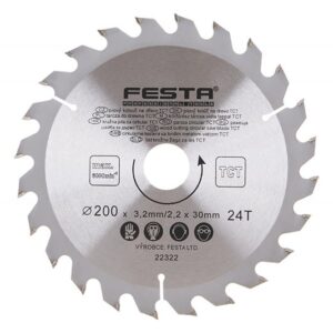 Rundsavklinge TCT 200 mm – 24 tænder