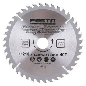 Rundsavklinge TCT 210 mm – 40 tænder
