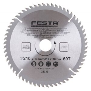Rundsavklinge TCT 210 mm – 60 tænder