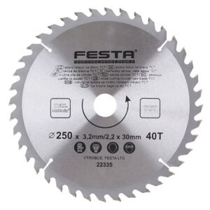 Rundsavklinge TCT 250 mm – 40 tænder