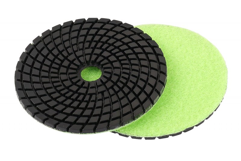 Diamant polerskive 100 mm – velcro P1500 til vådpolering
