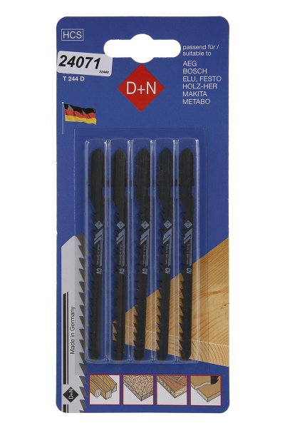 Stiksav 5 stk 75mm/1,3mm,HCS,4mm