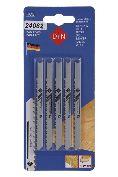 Stiksav B&D 5 stk 75 mm/1,45 mm, HCS, 2,5 mm