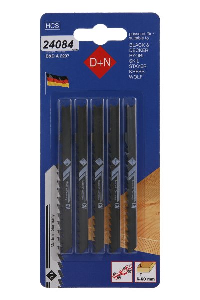 Stiksav B&D 5 stk 75mm/1,3mm,HCS,4mm