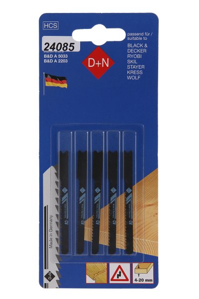 Stiksav B&D 5 stk 50mm/1mm,HCS,2mm