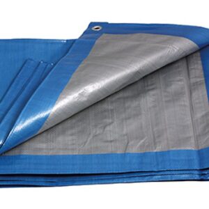 PROFI PE-presenning 3 × 4 m – 140 g/m², blå/sølv