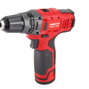 Trådløs boreskruetrækker FESTA 12V (2x batteri 1,5Ah, oplader, kuffert)