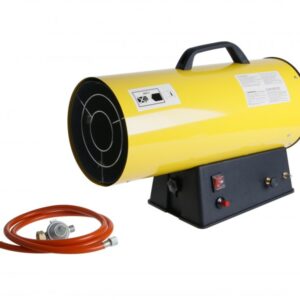 Varmekanon gas 30 kW – tvungen luft, inkl. slange og regulator