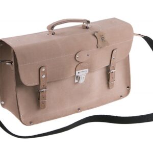 Håndværkertaske i læder med forstærket bund – 24 × 43 × 15 cm