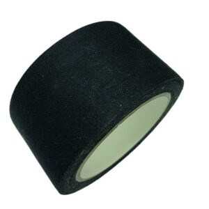 Selvklæbende tekstiltape (tæppetape) – 10 m x 48 mm sort