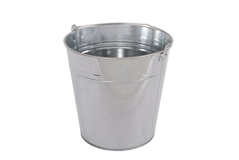 Galvaniseret jernspand 15 liter – robust metalspand