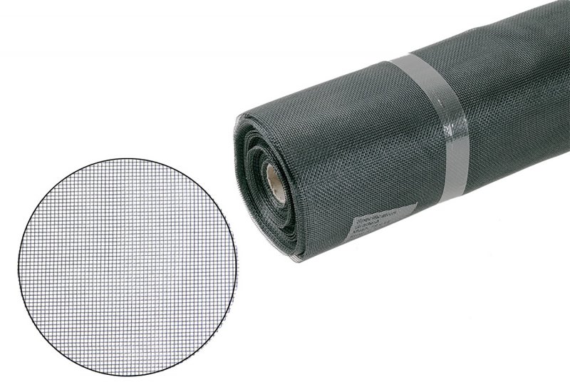 Insektnet i glasfiber grå 1,0 × 30 m – myggenet i rulle