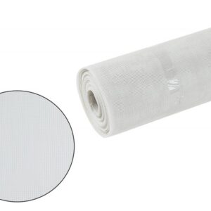 Insektnet i glasfiber hvid 1,2 × 30 m – myggenet i rulle