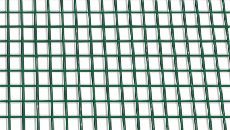 PVC-belagt trådnet 13×13 mm – 1,2 mm, 1×25 m (grøn)