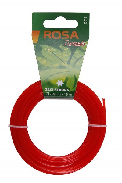 Trimmersnøre 2,4 mm – 15 m, stjerneprofil