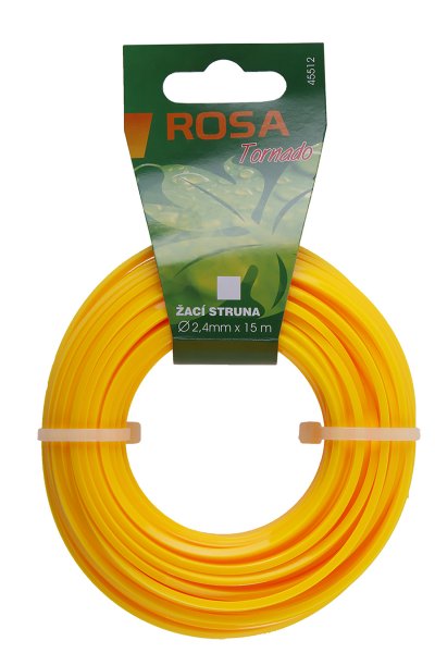 Trimmersnøre 2,4 mm – 15 m, firkantprofil