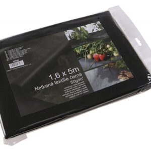 Bonded web stof 1,6x5m sort 50g/m2