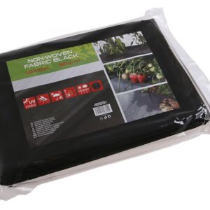 Bonded web stof 1,6x10m sort 50g/m2