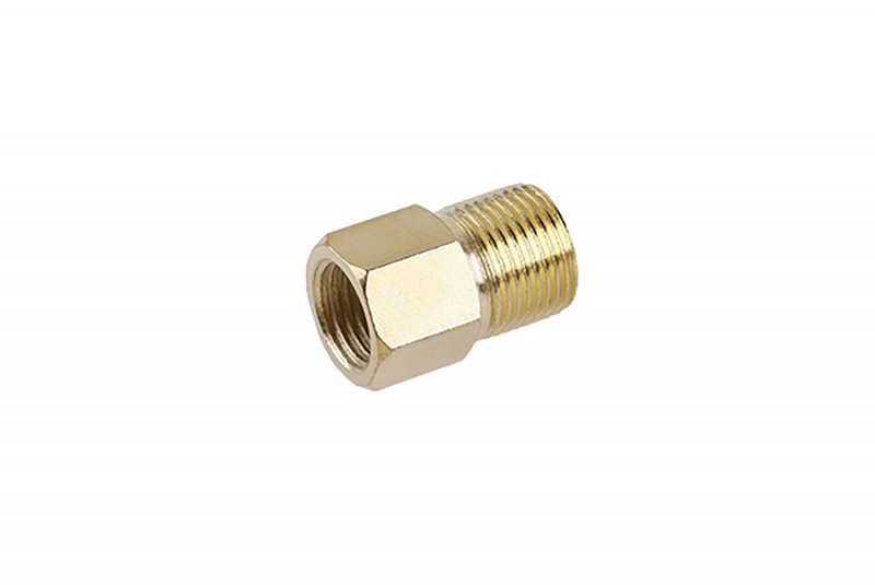 Reduktionsnippel 3/8" udvendig til 1/4" indvendig – messing