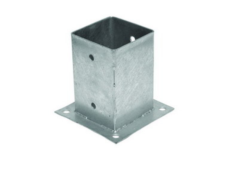 Stolpesko 151×151×150 mm – varmgalvaniseret stolpefod, 1,8 mm