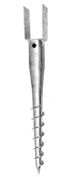 Jordskrue U-beslag 121 × 60 × 100 mm – 4 mm stål