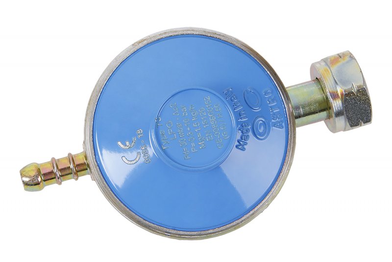 Gasregulator 30 mbar – 8 mm slangestuds, lavtryk LPG