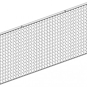 Perforeret bagpanel 20x100cm